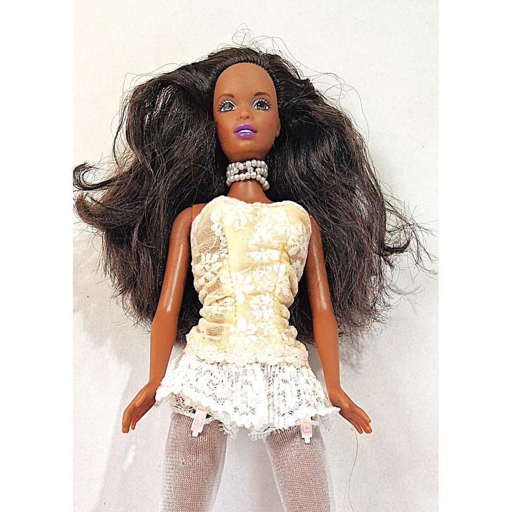 Barbie OOAK Christie Doll in Sexy Lingerie African American Custom Redress READ
